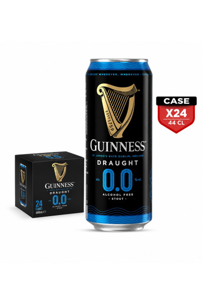Guinness Draught 0.0%, 440ml Can x24