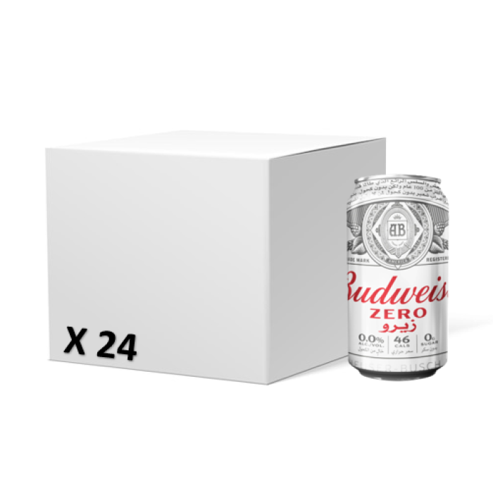 Bud Zero Can Non Alcoholic 24 X 33cl