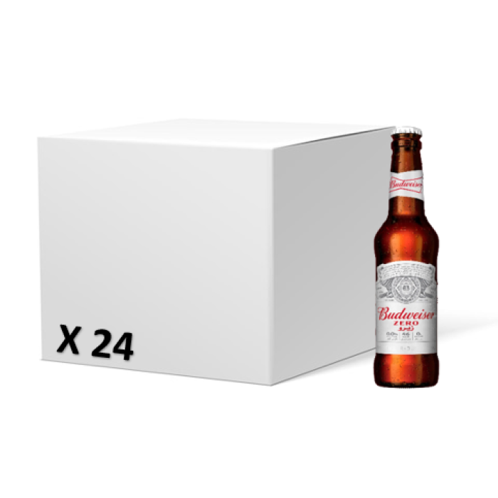 Bud Zero Bottle Non Alcoholic 24 X 33cl