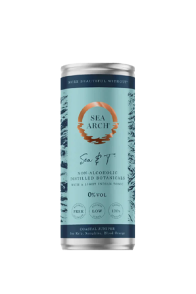 Sea Arch Sea & T Non Alcoholic Gin & Tonic 25cl Can