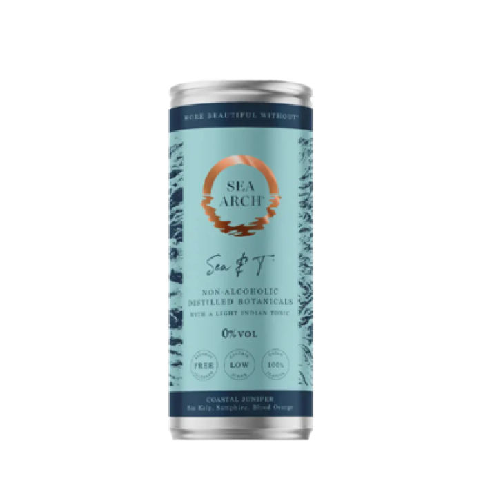 Sea Arch Sea & T Non Alcoholic Gin & Tonic 25cl Can