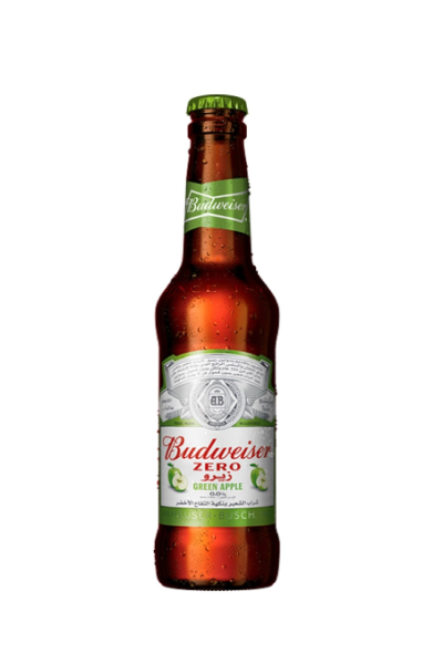 Bud Green Apple  Zero Bottle Non Alcoholic 33cl
