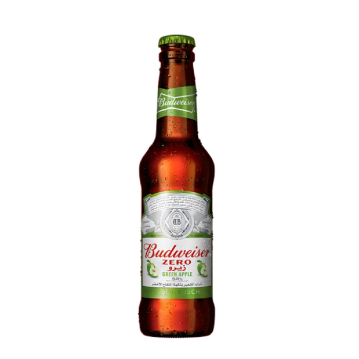 Bud Green Apple  Zero Bottle Non Alcoholic 33cl