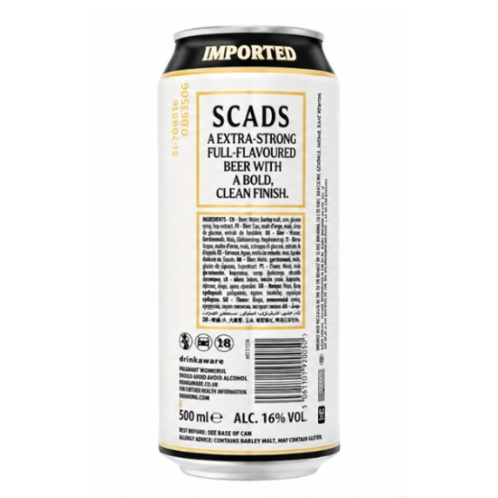 Scads Strong Beer 16% 50cl Can
