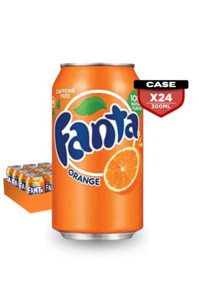 Fanta Orange 300ml Can x24