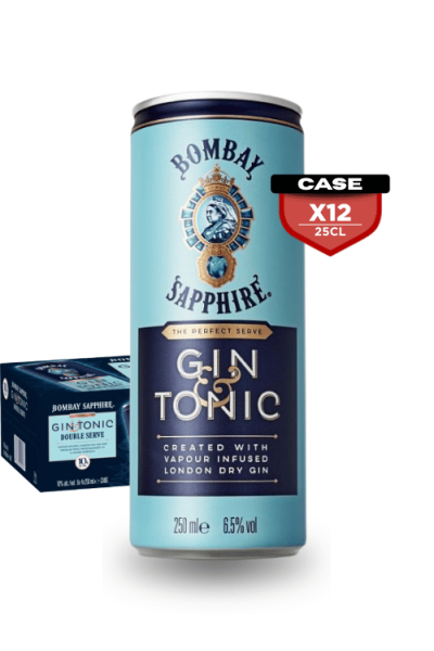 Bombay Sapphire Gin 25cl Can x12