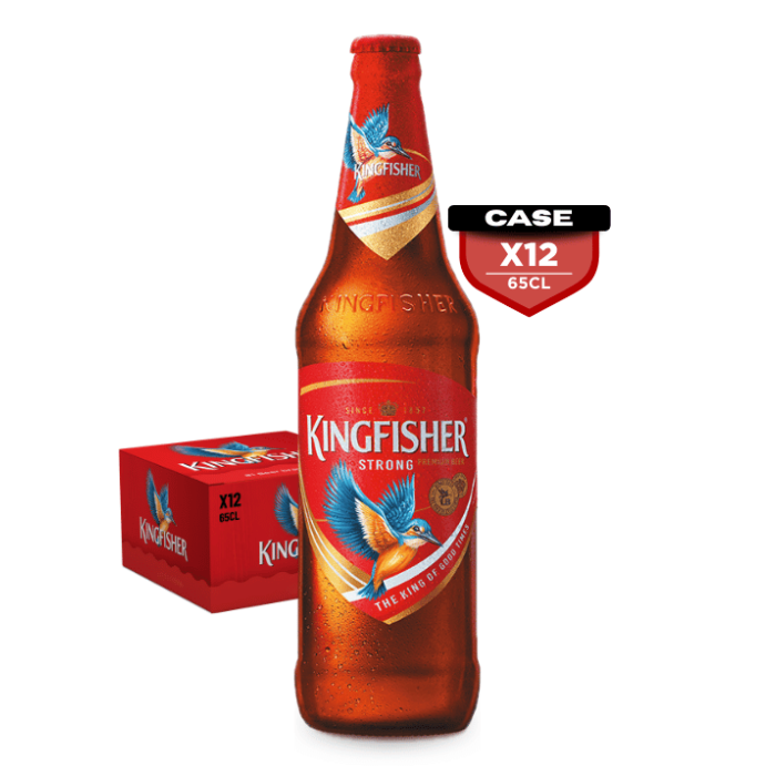 Kingfisher Extra Strong 65cl Bottle x12