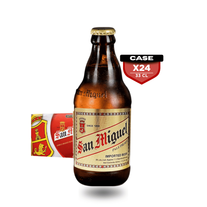 San Miguel Pilsner 33cl Bottle x24
