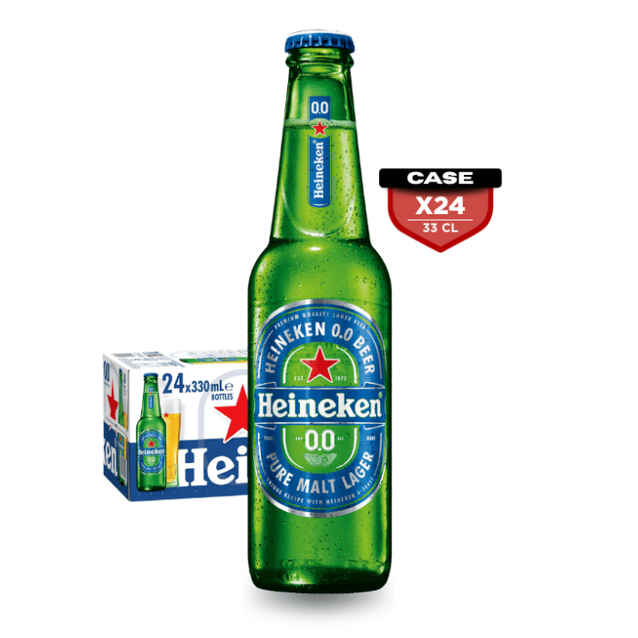 Heineken 0.0% 33cl Bottle x24