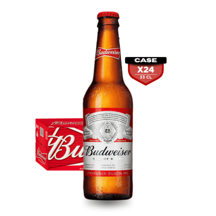 Budweiser 33cl Bottle x24