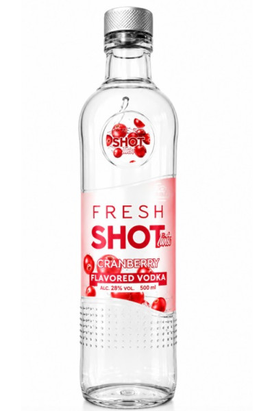 Fresh Shot Cranberry Vodka 50cl Bottle
