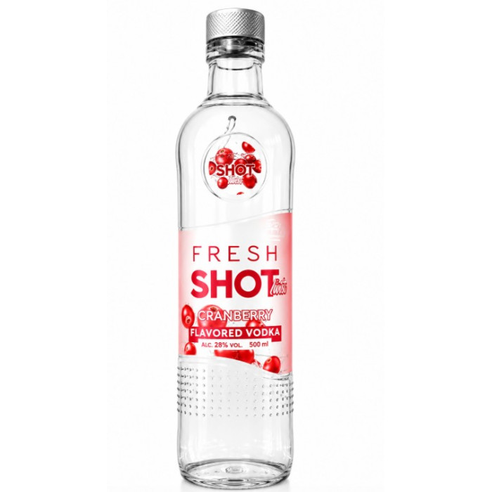 Fresh Shot Cranberry Vodka 50cl Bottle