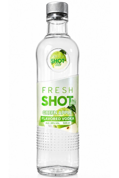 Fresh Shot Green Apple Vodka 50cl Bottle