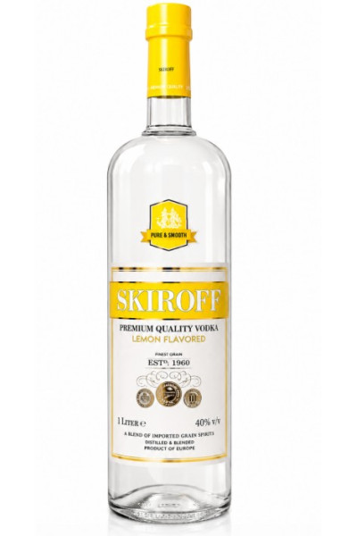 Skiroff Lemon Vodka 1L Bottle