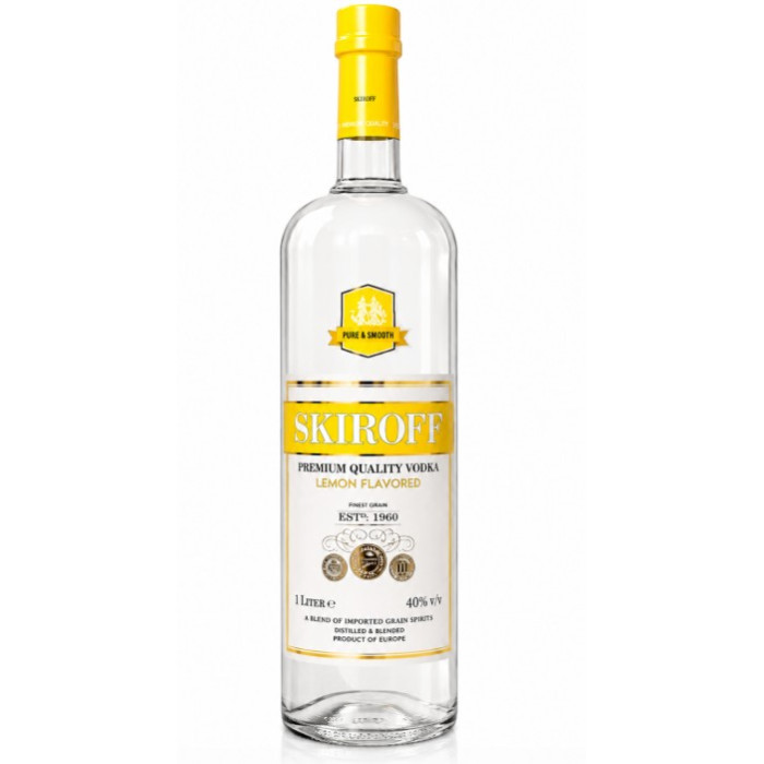 Skiroff Lemon Vodka 1L Bottle