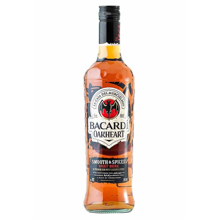 Bacardi Oak heart Smooth & Spiced 70cl Bottle
