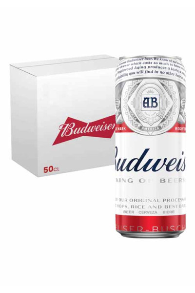 Budweiser 50cl Can x24