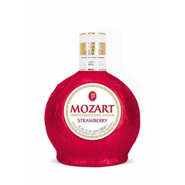 Mozart White Chocolate & Strawberry Cream Liqueur 50cl Bottle