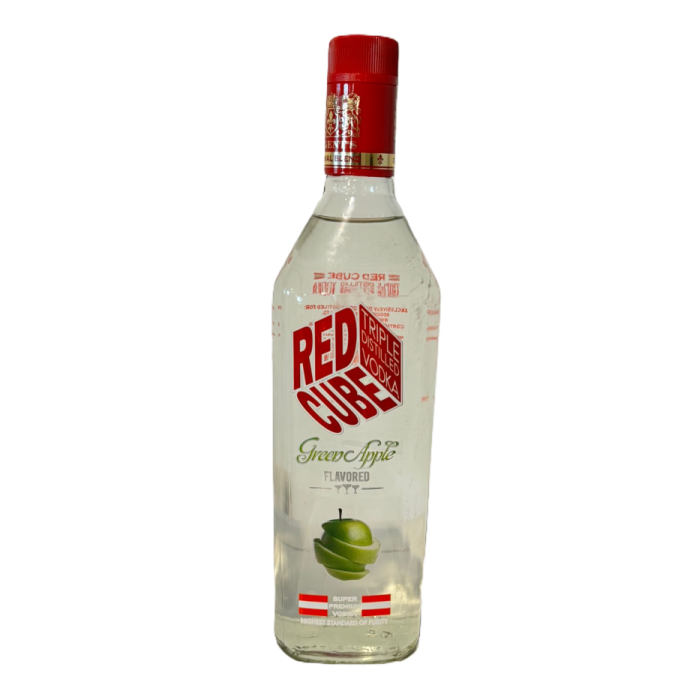 Red Cube Green Apple Vodka 75cl Bottle