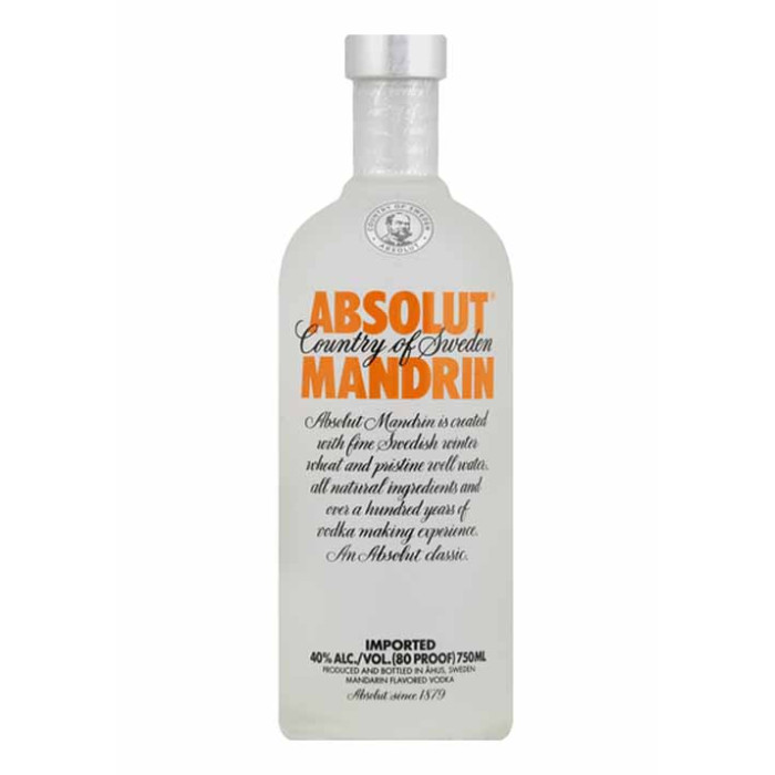 Absolut Mandrin Vodka 75cl Bottle