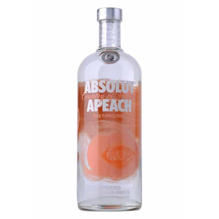 Absolut Peach Vodka 75cl Bottle