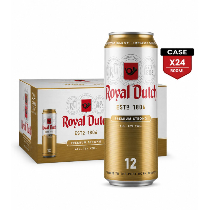Royal Dutch Premiuum 12% Lager 50 Cl Can X 24  