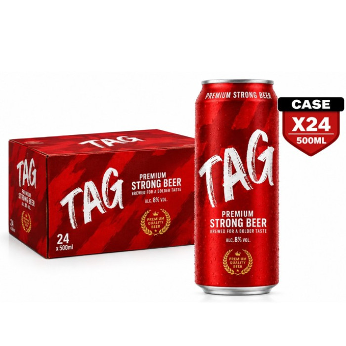 Tag Premium Strong Beer  8 % 24 X 50Cl Can