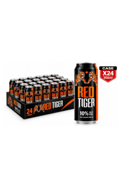 Red Tiger Beer 10% 24  X  50 Cl Can