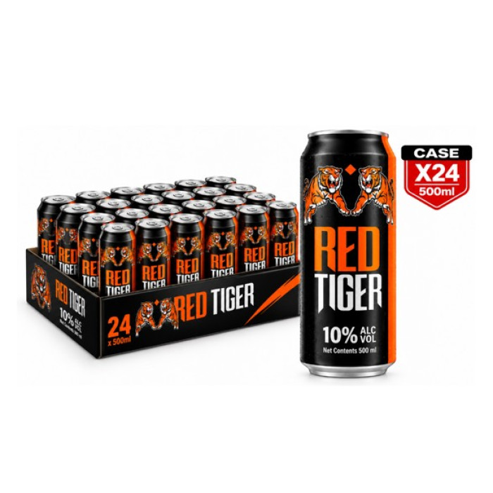 Red Tiger Beer 10% 24  X  50 Cl Can