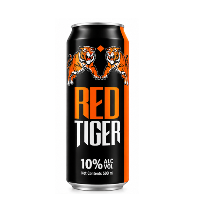 Red Tiger Beer 10%  50 Cl Can