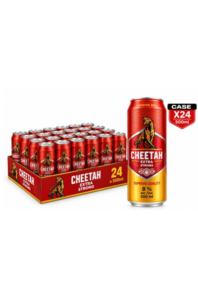 Cheetah Extra Strong 8%  24 X 50 Cl Can