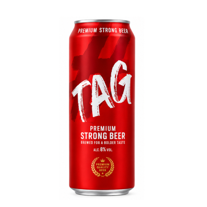 Tag Premium Strong Beer  8 % 50Cl Can
