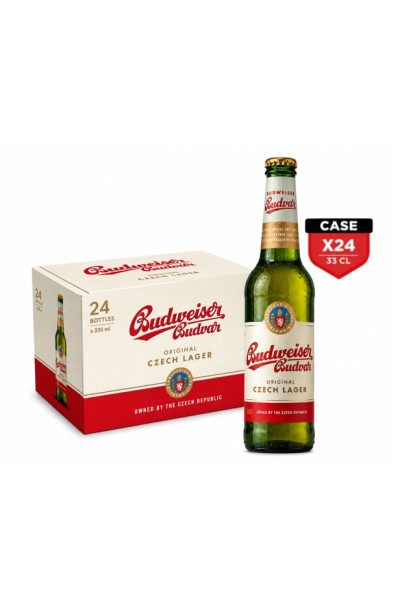 Budweiser Budvar 33cl Bottle x24