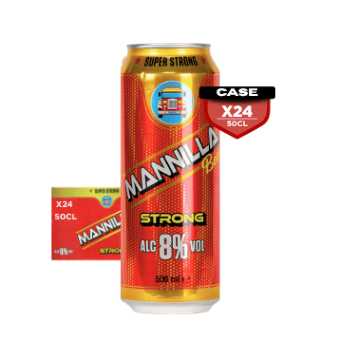 Mannilla Strong Beer 50cl Can x24