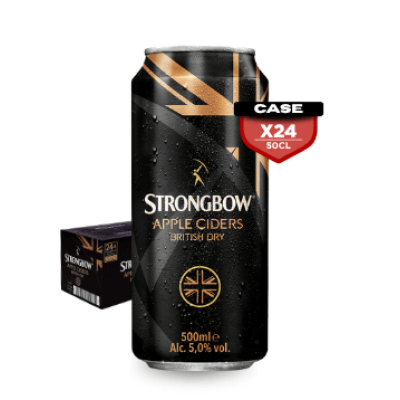 Strongbow Cider 50cl Can x24