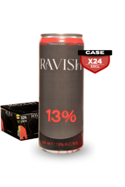 Ravish Strong 13 33cl Can x24 - Compare prices in UAE