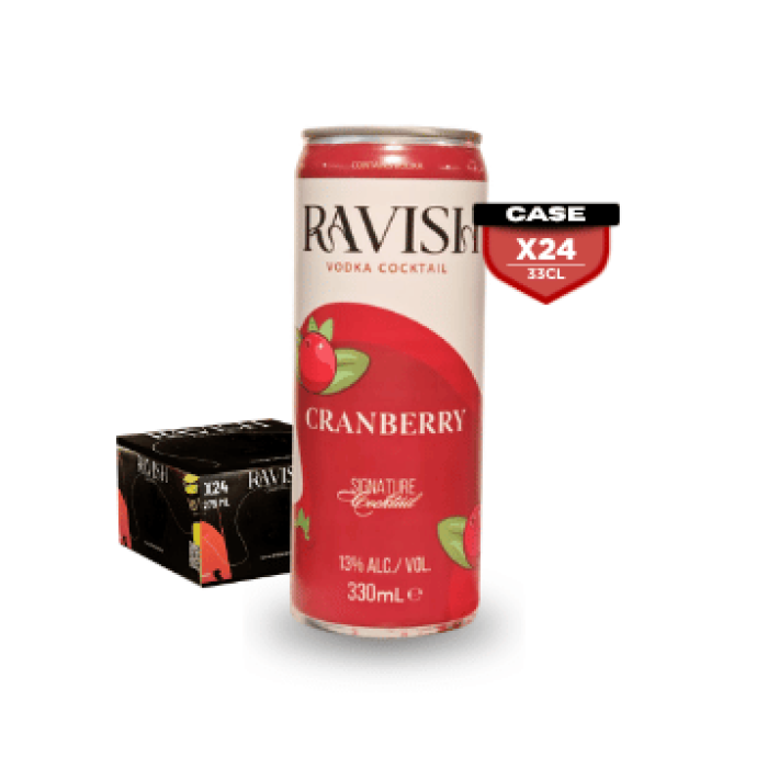 Ravish Cranberry 13% 33cl Can x24