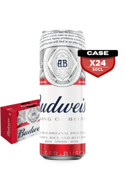 Budweiser Beer Can 24 x 500ML by budweiser - Compare prices in UAE