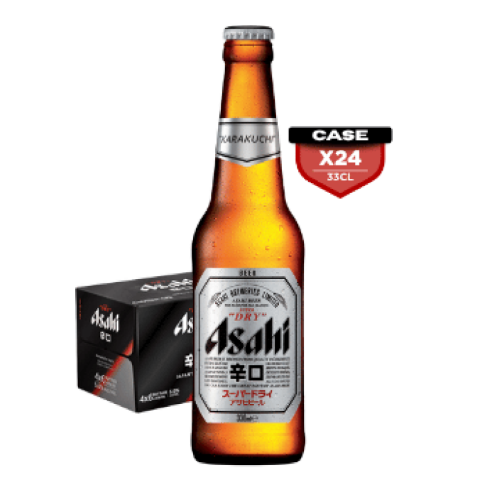 Asahi Super Dry 33cl Bottle x24