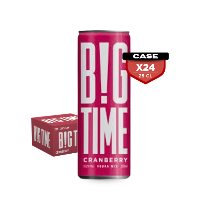 Big Time Vodka Mix Cranberry 25cl Can x24