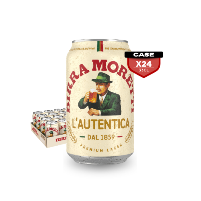 Birra Moretti 33cl Can x24