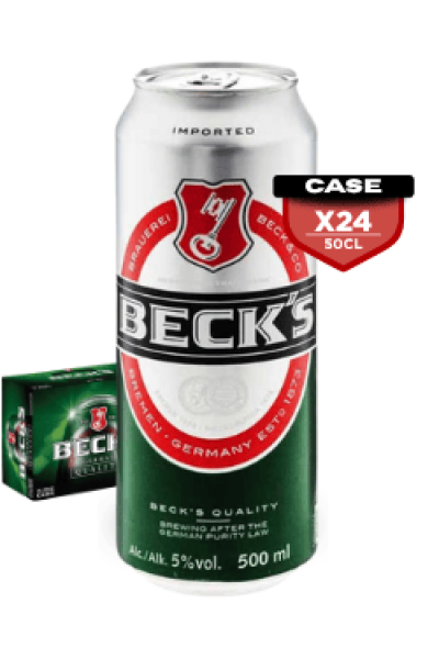 Becks Cans 24 X 50CL