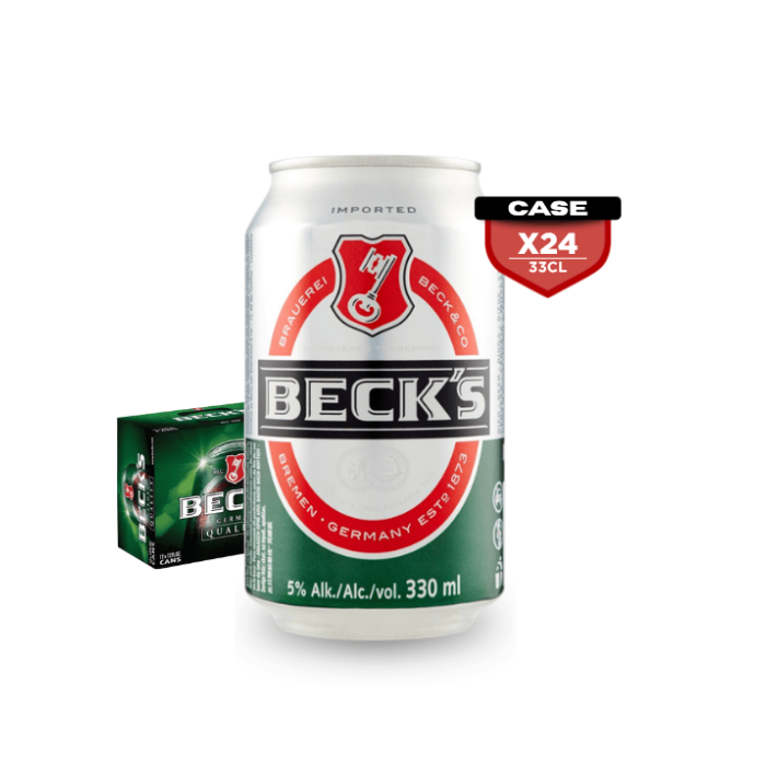 Becks 33cl Can x24