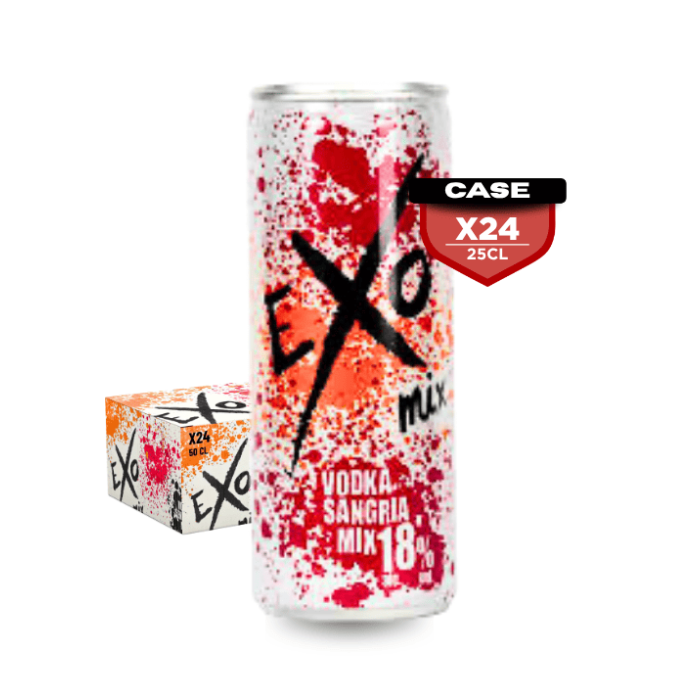 Exo Vodka Sangria 25cl Can x 24