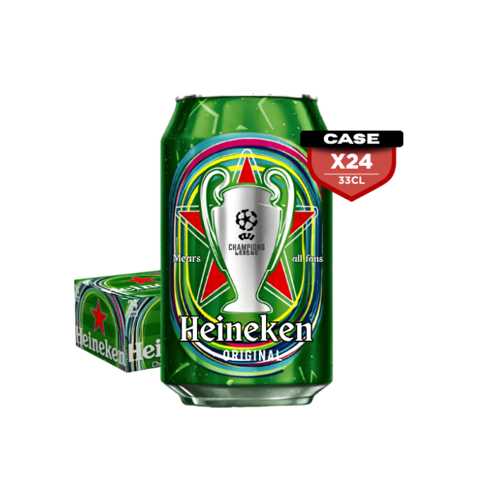 Heineken 33cl-UCL Can x24