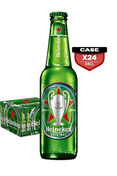 Heineken 33cl Bottle x24 -UCL