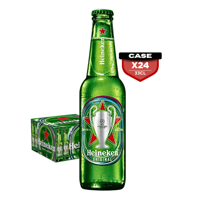 Heineken 33cl Bottle x24 -UCL