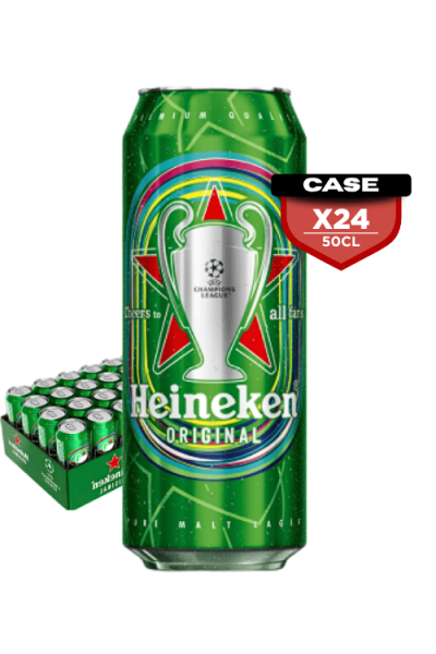 Heineken 50cl Can x24 -UCL