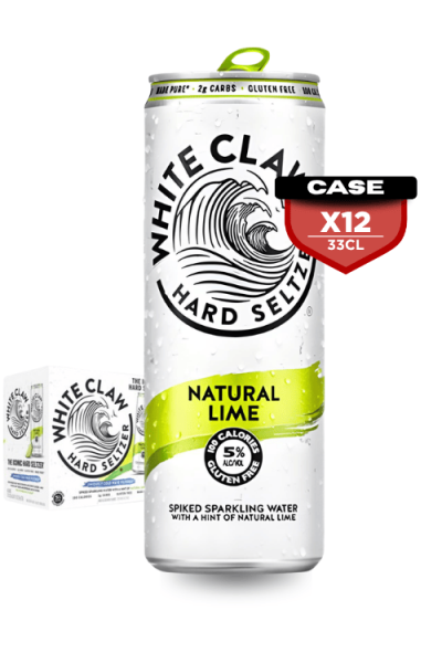 White Claw Natural Lime 12 X 33 cl Can