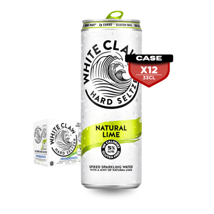 White Claw Natural Lime 12 X 33 cl Can